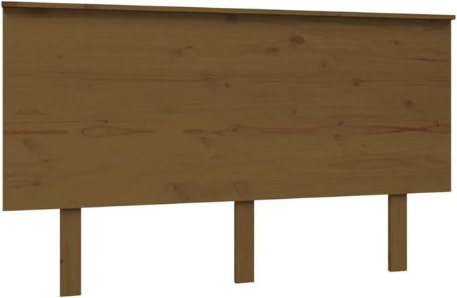 vidaXL Kopfteil aus Kiefer-Massivholz in Honigbraun, B/H/T: 139 x 82,5 x 6 cm - Bild 1