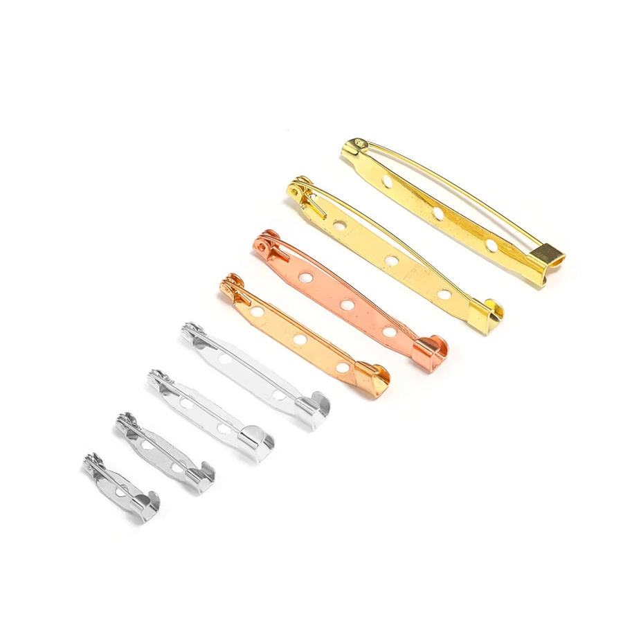 Louleur Brosche Clip Basis Pins, Metall, 15-45mm, DIY Schmuck Machen - Bild 1