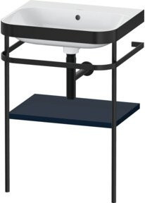 Duravit Möbelwaschtisch-Kombi Happy D.2 Plus mit Konsole, blau s-matt, B: 57,5 cm, T: 49 cm - Bild 1