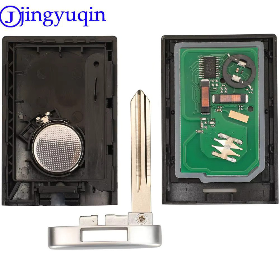 Jingyuqin Auto Fernbedienung Schlüssel für Cadillac SRX CTS CTS Coupe mit ID46 Chip, 315/433 MHz, Schwarz, MSN5WY7777A - Bild 5