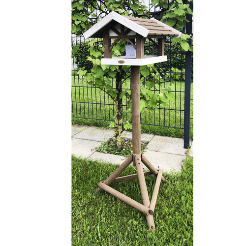 HABAU Vogelhaus Tirol aus Holz in Braun, B/H/T: 43 x 124 x 43 cm - Bild 2