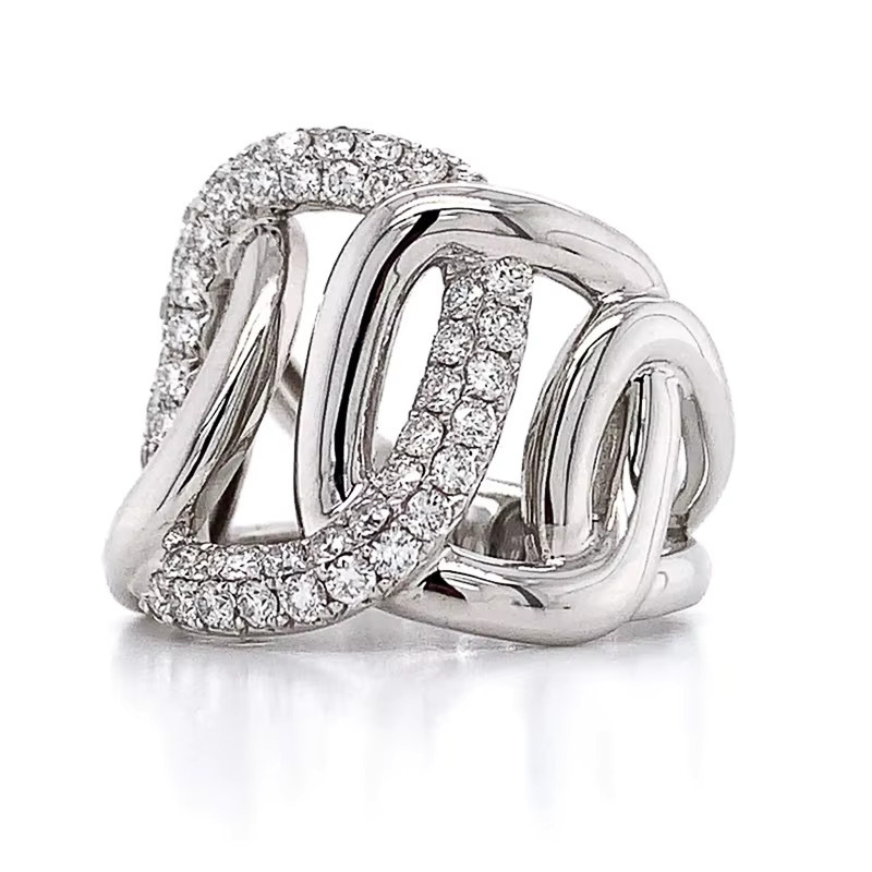 Huitan Ring, Silber, Zirkonia, Damen - Bild 3