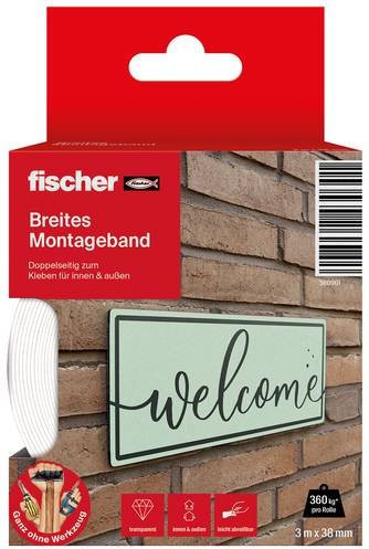 Fischer GOW Montageband Weiß, Länge: 3 m, Breite: 3,8 cm - Bild 2
