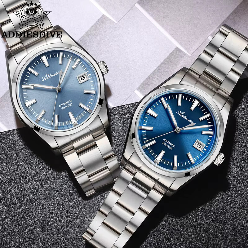 ADDIESDIVE Armbanduhr Automatik, Edelstahl, 39 mm, Herren, Blau - Bild 4