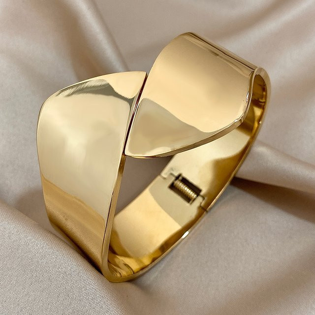 Lifefontier Armband Edelstahl, Manschette, Unisex - Bild 1