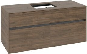 V&B Waschtischunterschrank Collaro in Arizona Oak mit mittigem Waschtisch, B/T/H: 120 x 54,8 x 50 cm - Bild 1