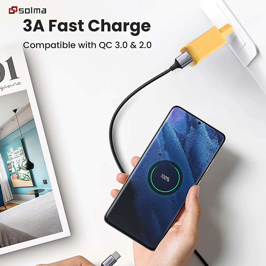Solma 2-Port USB Wandladegerät mit EU-Stecker für iPhone, Android und Kameras - Bild 2