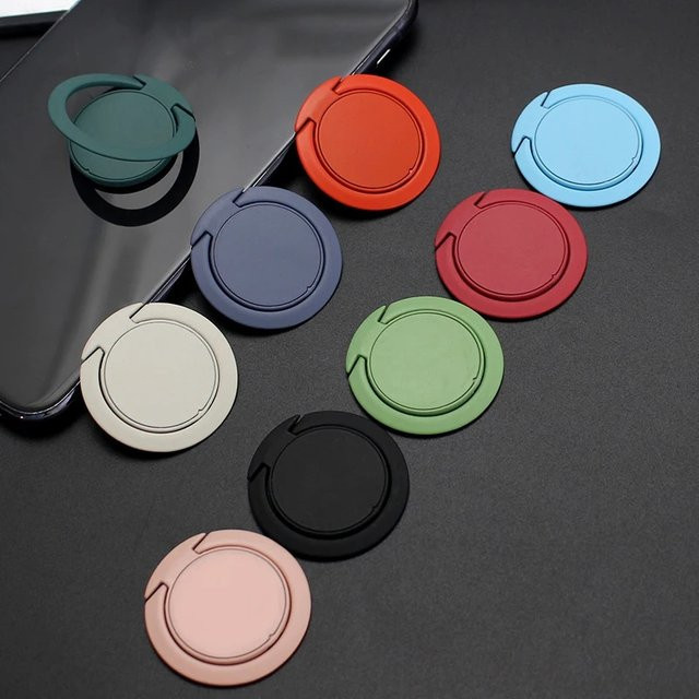 Magnetischer Fingerring-Handyhalter mit 360 Grad Drehung und Aufkleber für die Rückseite in Mehrfarbig - Bild 1
