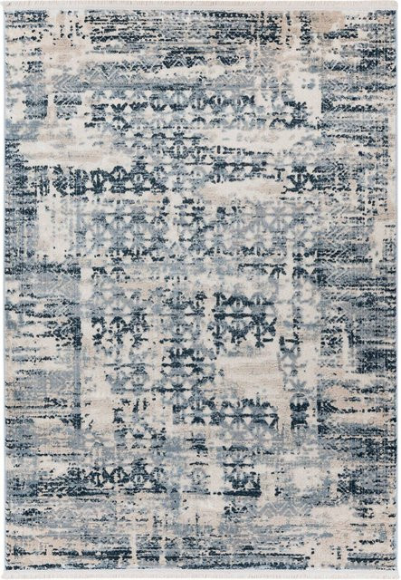 Kayoom Kurzflorteppich Adela 325 Blau im Vintage Look, B/H/L: 170 x 1,3 x 120 cm - Bild 1