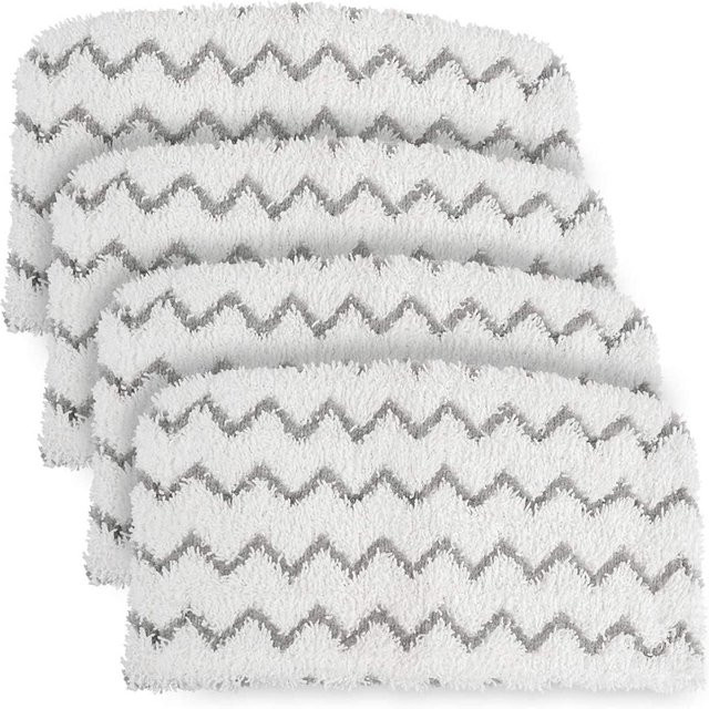 Shark Ersatz-Mikrofaser-Mopppads für Dampfreiniger, waschbar und wiederverwendbar, Grau/Weiß, B: 32 cm x T: 18 cm - Bild 1