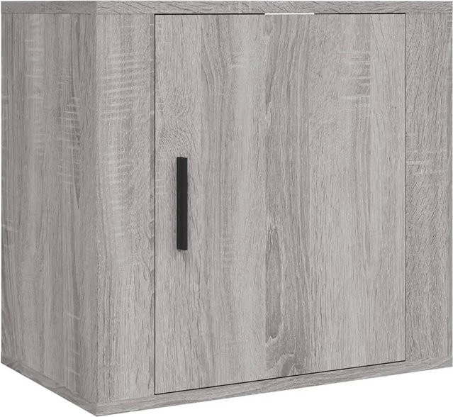 vidaXL Wand-Nachttisch Grau Sonoma, B/T/H: 50 x 30 x 47 cm - Bild 1