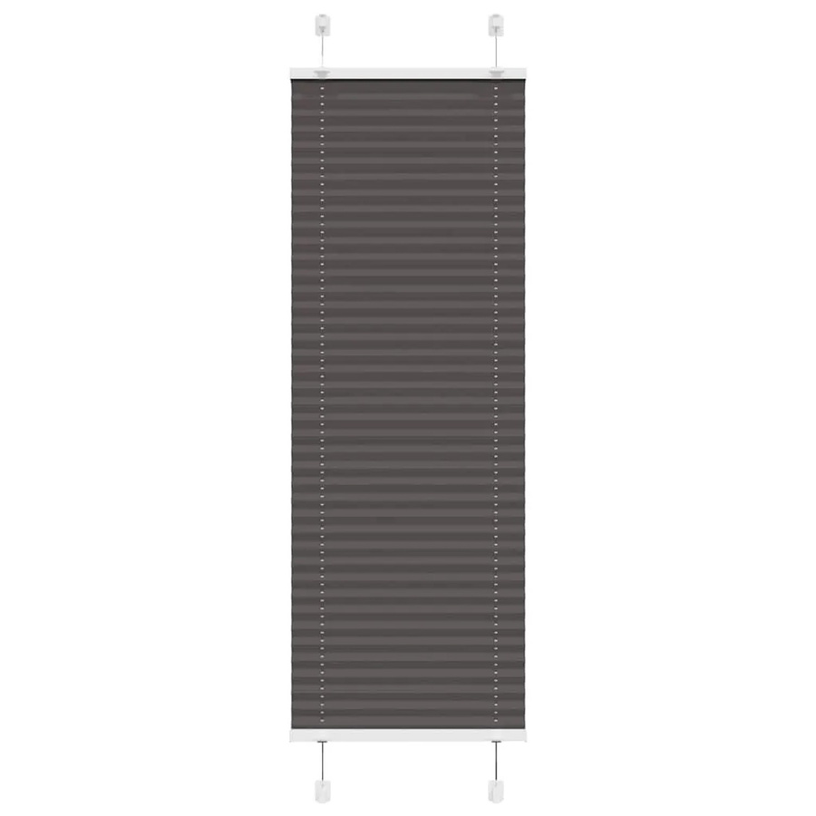 vidaXL Plissee Schwarz aus Polyester, semi-transparent, B: 40 cm, H: 100 cm - Bild 2