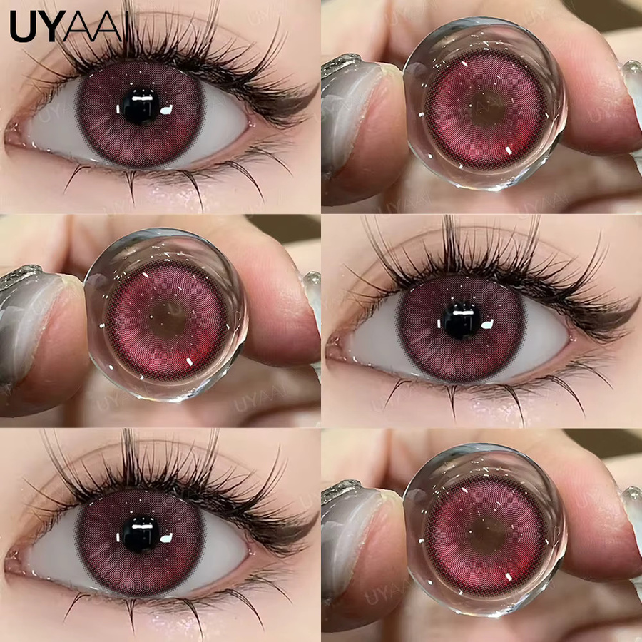 UYAAI Colorcon farbige Kontaktlinsen pink, 2 Stück - Bild 2