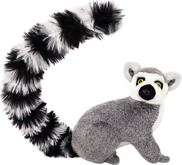 MIAOOWA Ring-Schwanz-Lemur-Puppe, Plüschtier, 25cm - Bild 1