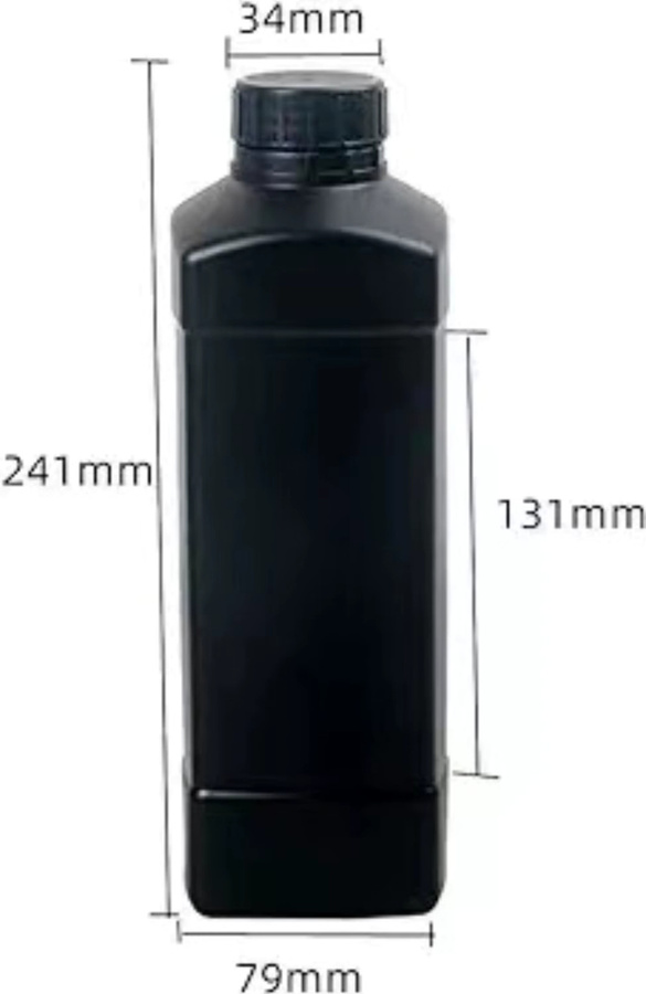 Chemische Flasche für die Dunkelkammer zur Filmverarbeitung, 1000 ml, Schwarz - Bild 4