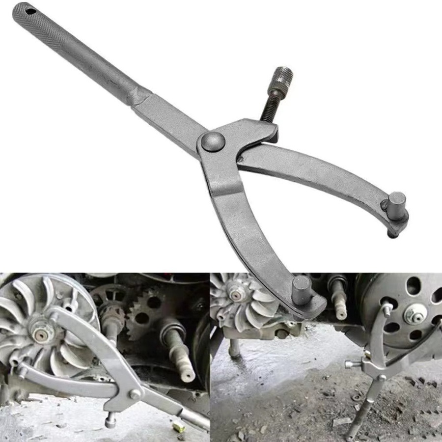 JUSTINLAU Y-förmiger Motorrad-Roller-Schwungradschlüssel in Grau für Bremssattel und Kupplung zur Demontage und Befestigung - Bild 2