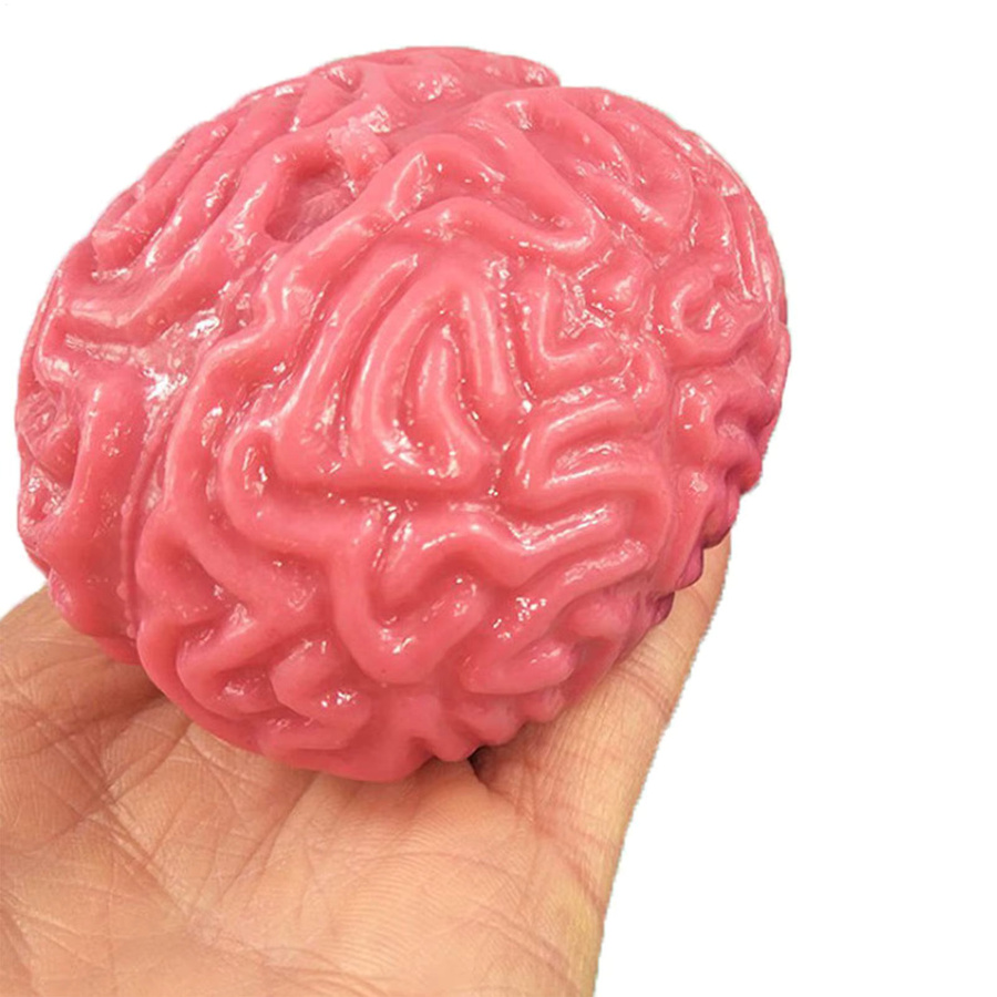 Weiche Gummi-Gehirn-Imitation, realistisches Kunstorgan, Stressball - Bild 6