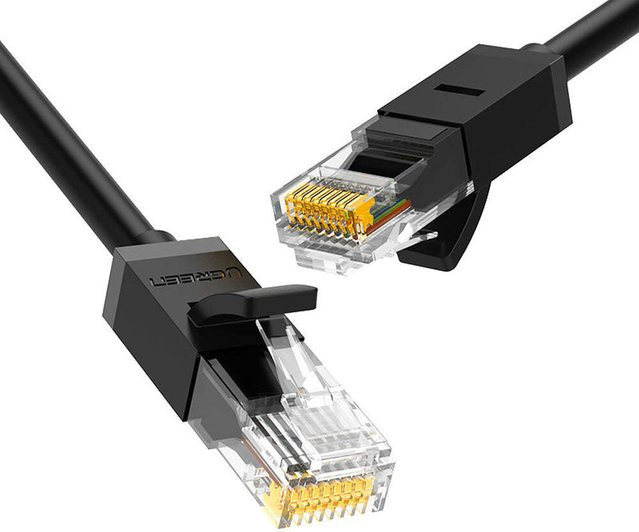 UGREEN NW102 Ethernet LAN Netzwerkkabel Cat6 UTP Schwarz, Länge: 1 m - Bild 1