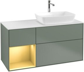 V&B Waschtischunterschrank Finion in Grau lackiert, Breite: 120 cm, Tiefe: 50,1 cm, Höhe: 50,1 cm - Bild 1