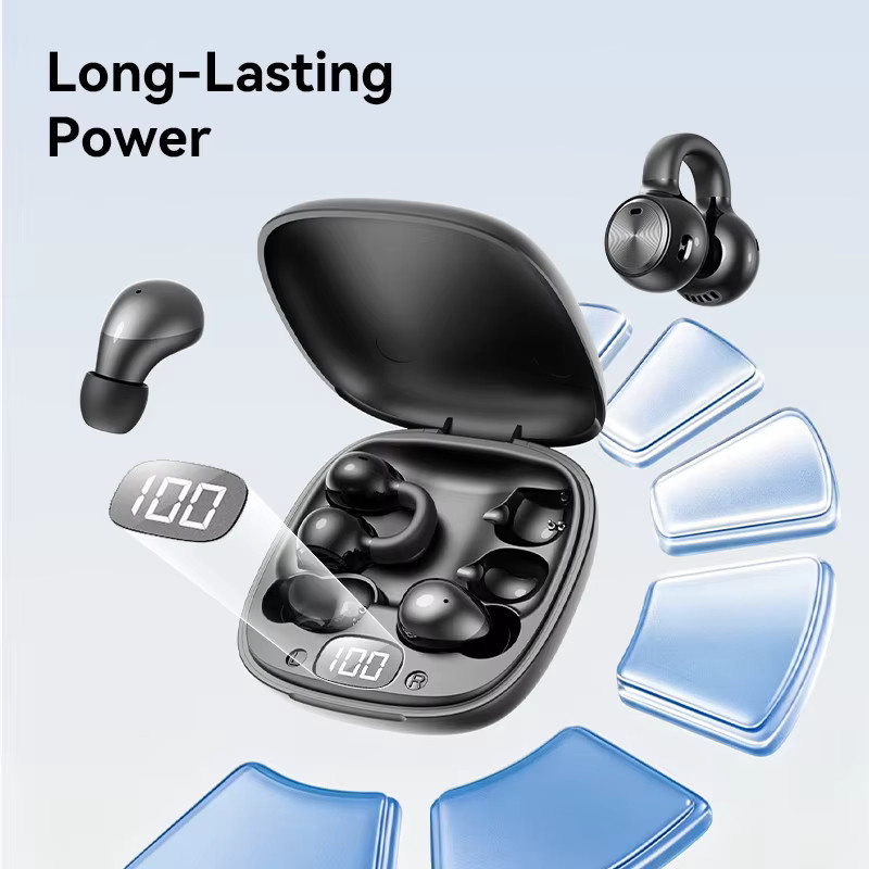 Acer Ohr817 Kabellose In-Ear-Clip-On Ohrhörer mit Bluetooth 6.0, Anrufgeräuschunterdrückung und Batterieanzeige in Schwarz und Beige - Bild 2