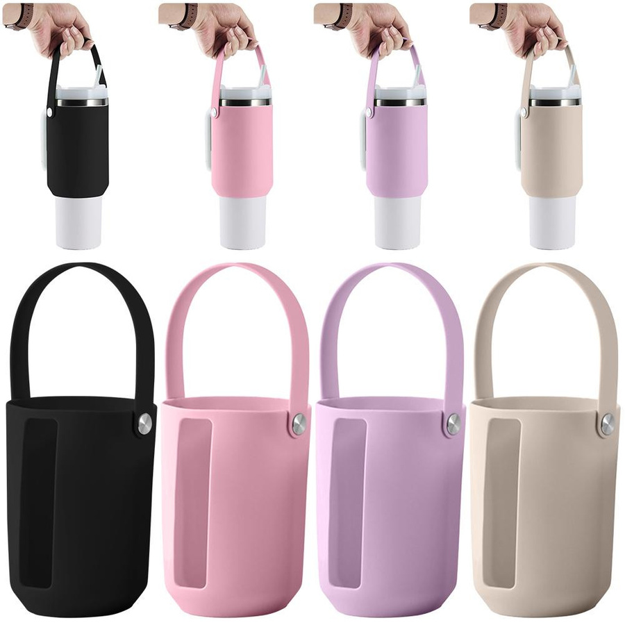 Love Home Garden Tassenschutzhülle mit tragbarem Griff für 40 oz Wasserflaschen in Schwarz, Pink, Gelb und Lila - Bild 4