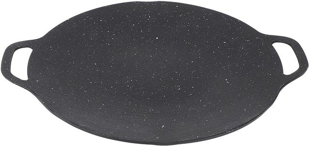 Fishine Koreanische Grillpfanne aus Aluminiumlegierung mit Antihaftbeschichtung in Schwarz, Durchmesser: 29 cm - Bild 1