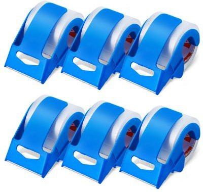 VEVOR Transparentes Packband 6er-Set mit Spender, Breite: 47,8 mm, Länge: 22,86 m - Bild 1