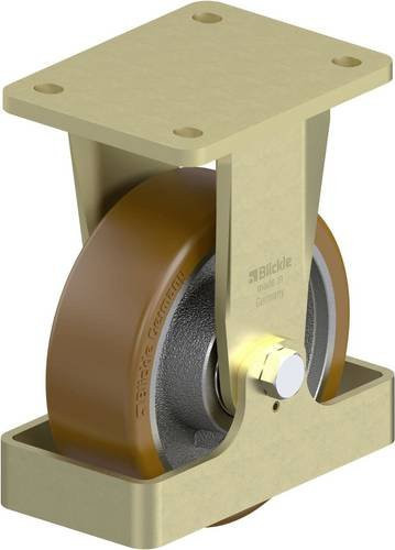 Blickle Schwerlast-Bockrolle BS-GB 150K-FS in Silber mit 150 mm Rad-Durchmesser und 800 kg Tragfähigkeit - Bild 1
