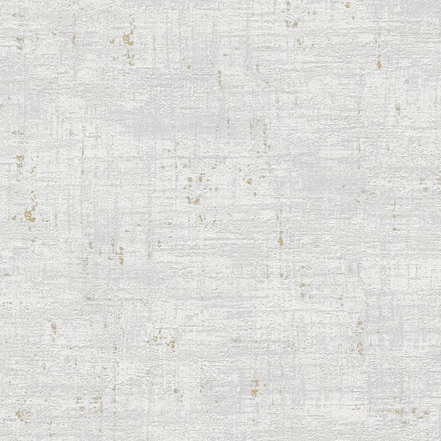 PROFHOME Spachtel Tapete Struktur Metallic in Grau und Gold, Vlies-Tapete mit abstraktem Design, Breite: 0,53 m, Länge: 10,05 m - Bild 1