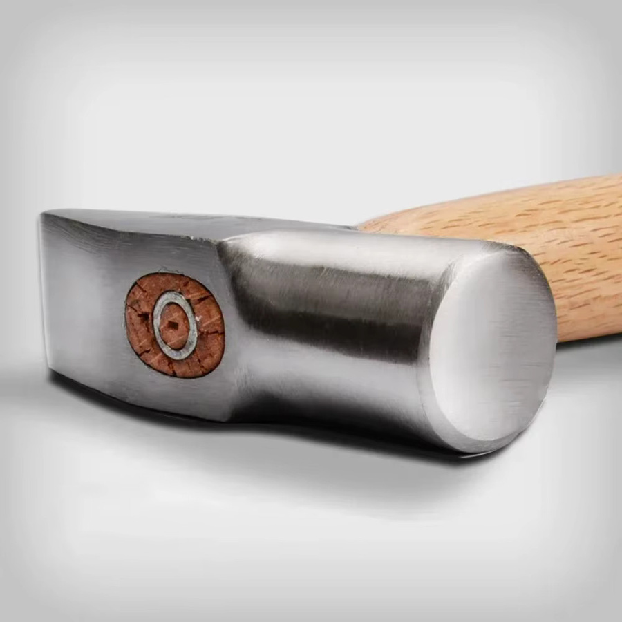 Ninth World Silberschmiedhammer mit kurzem Griff und Flachkopf als professionelles Handwerkzeug - Bild 2