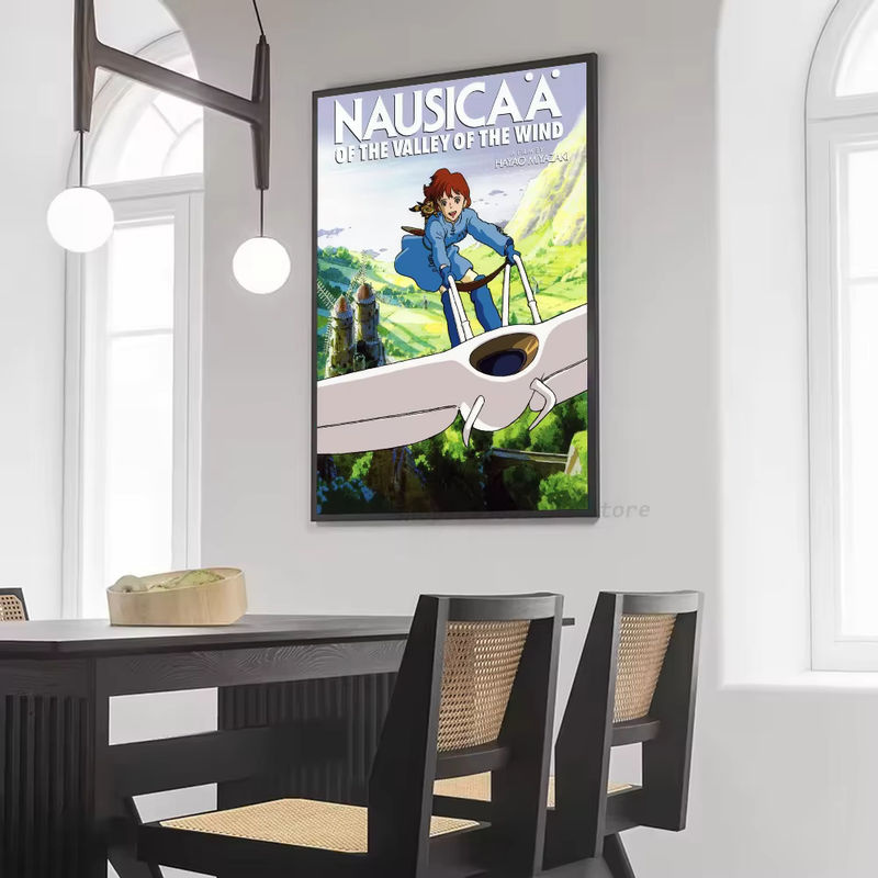 Nausicaa Der Wind des Tal der Winde Wandposter als selbstklebender wasserdichter Papier Aufkleber für dein Zuhause in Mehrfarbig - Bild 6