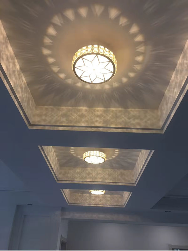 Moderne LED Deckenleuchte aus Kristall von Ramalho in Weiß für Wohnzimmer, Flur und Schlafzimmer - Bild 3