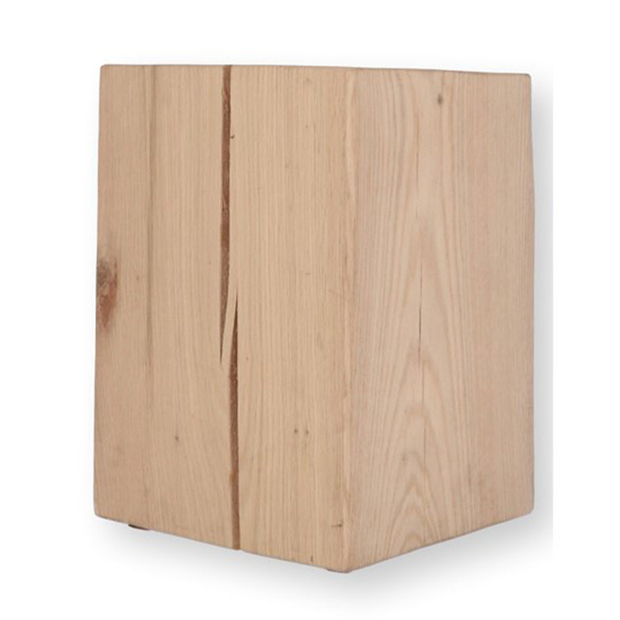 Jan Kurtz Block Eckiger Baumstamm Hocker aus massivem Holz - Bild 1