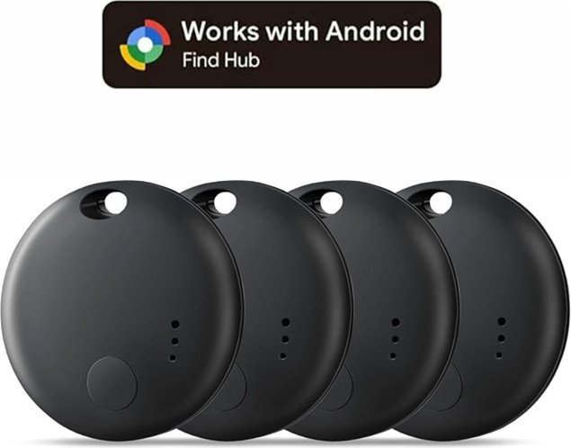 wesolvet Android Air Tracker Tag Bluetooth-Tracker in Schwarz kompatibel mit Google Find My Device App zur Lokalisierung und Suche von Gegenständen - Bild 1