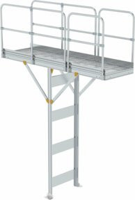 MUNK Modul 3 Plattform aus Aluminium und Stahl in Silber, Länge: 3070 mm - Bild 1