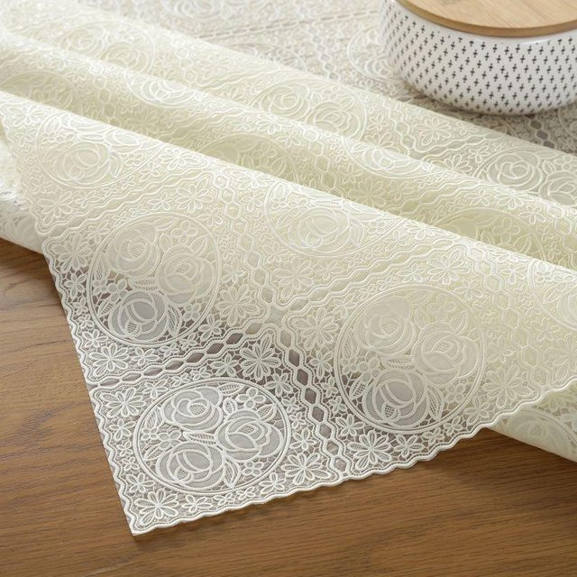 Wasserdichte PVC-Tischdecke von JMG Household Supplies in Weiß, B/H: 100 x 137 cm - Bild 1