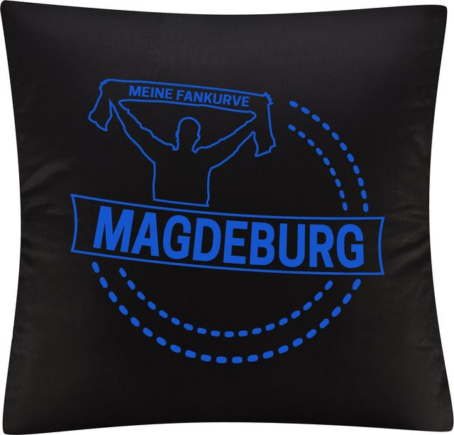 multifanshop Kissenbezug Magdeburg Meine Fankurve in Blau - Bild 1
