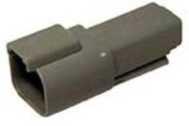 TE Connectivity DT04-2P Rundstecker Stecker, gerade, Serie DT, 2 Polzahl, grau - Bild 1