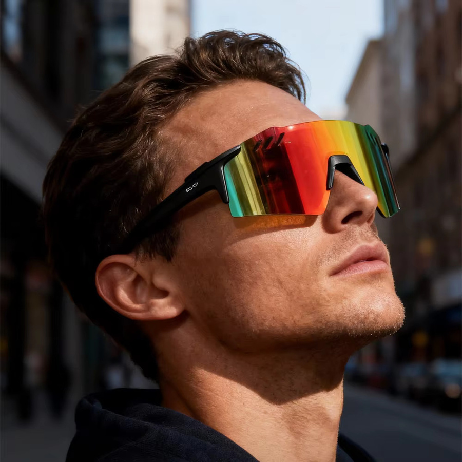SCVCN Sonnenbrille, randlos, wrap, Herren, multicolour, Kunststoff - Bild 2