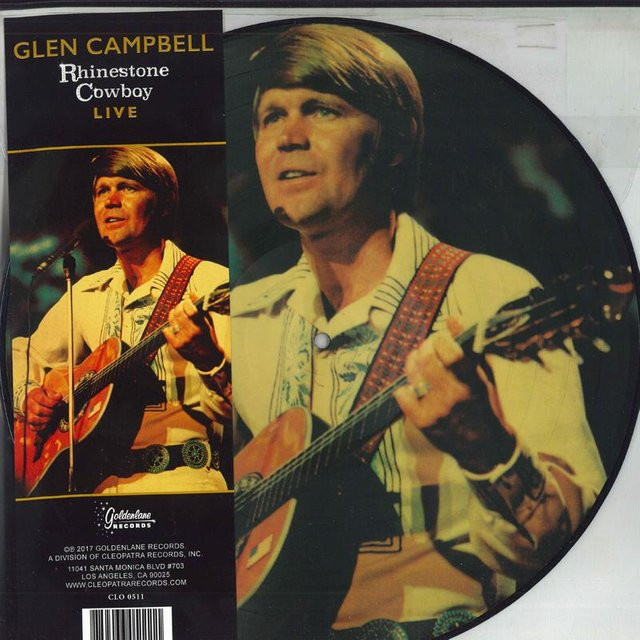 Glen Campbell - Rhinestone Cowboy Live LP Schallplatte, Goldenlane Records, Folk & Country, 2017, Braun/Mehrfarbig - Bild 1