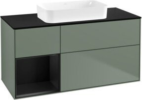 V&B Waschtischunterschrank Finion in Blau lackiert, B/T: 120 x 60 cm - Bild 1
