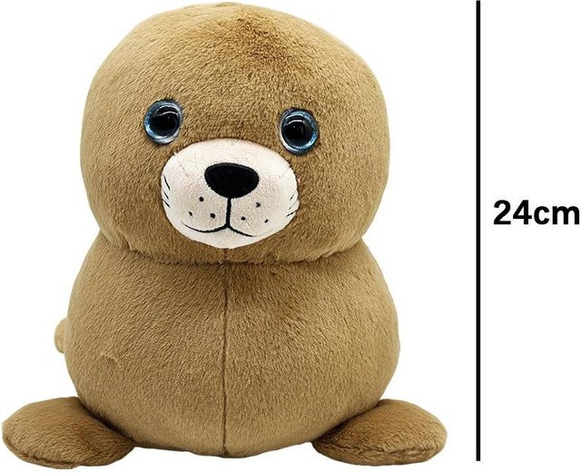 Yiran toy Chonkers Steller Seelöwe Plüschtier, 24cm, Braun - Bild 1