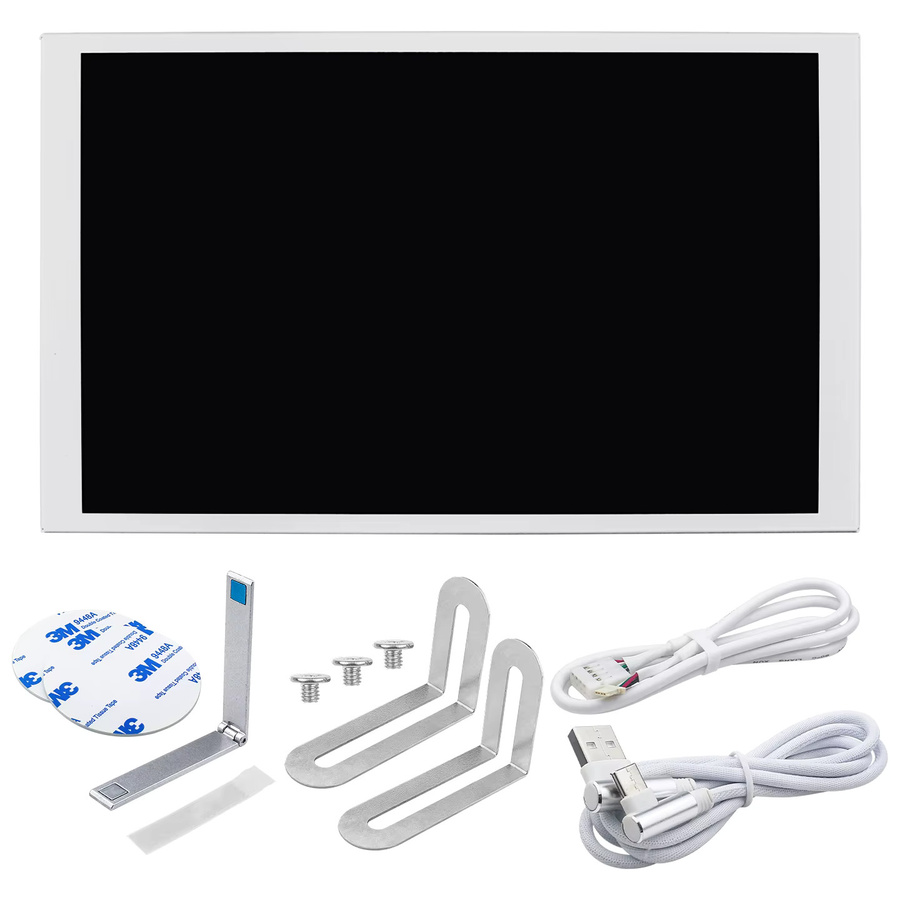 TURZX 8-Zoll USB-Sekundärbildschirm mit 1280 x 800 IPS LCD für CPU GPU RAM HDD Monitoring in Weiß - Bild 4