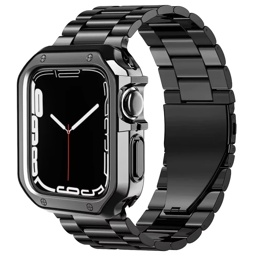 CAOWTAN Uhrenarmband Edelstahl, TPU-Schutzhülle, Unisex - Bild 1