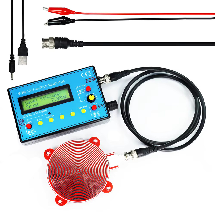 RUIBOZHI FG-100 FG-200 DDS-Funktionssignalgenerator und Frequenzzähler mit Sinus, Quadrat und Sägezahn-Wellenform in Blau, 0,01 Hz – 500 kHz - Bild 2