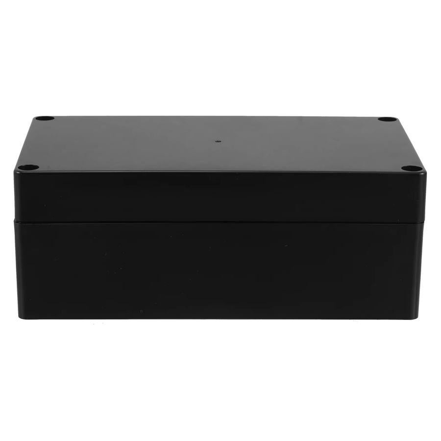 Wasserdichte elektrische Anschlussdose aus Kunststoff in Schwarz für Außenbereich und Sicherheitsüberwachung, Staubdichtes Projektgehäuse, B/T/H: 15,7 x 8,9 x 6,0 cm - Bild 4