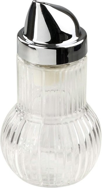 Fackelmann Zuckerstreuer Rubin aus Glas in Transparent und Silber - Bild 1