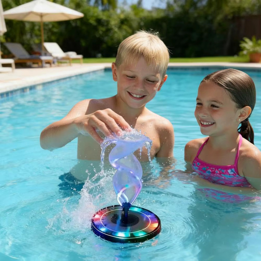 Solar-Springbrunnenpumpe für Vogelbad, Teich und Aquarium mit 6 Düsen, Durchmesser: 16 cm - Bild 4