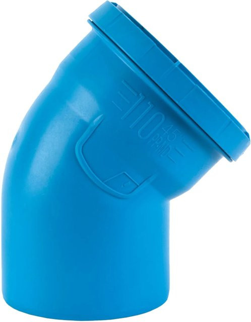 Marley Bogen dBlue 45 Grad DN 90 aus Kunststoff in Blau B/T/H: 165 x 135 x 110 cm - Bild 1