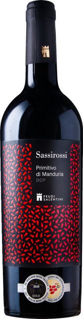 Feudi Salentini Primitivo di Manduria Rotwein 2023, 0,75 l - Bild 1